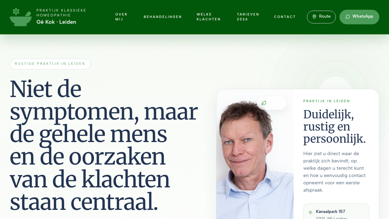 Homeopathie Kok Nieuwe homepage